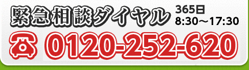 緊急相談ダイヤル 0120-252-620